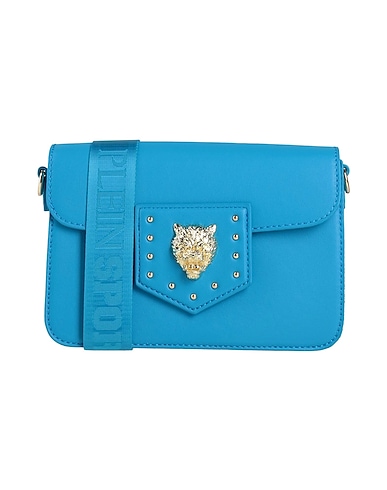 PLEIN SPORT Across-body bag Azure 100% Polyurethane