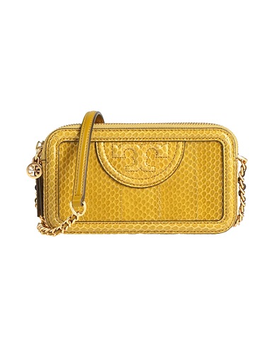 TORY BURCH Umhängetasche Senf Schlangenhaut