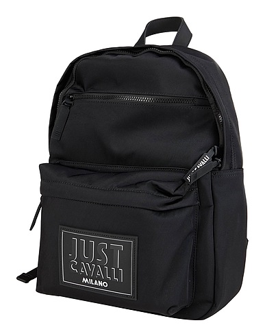 JUST CAVALLI Backpacks Black 100% Polyester