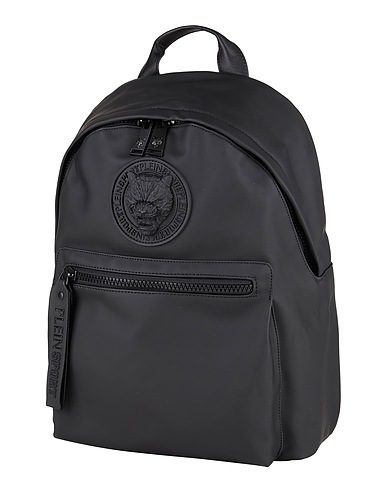 PLEIN SPORT Backpacks Black 100% Polyurethane