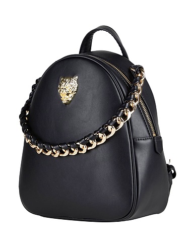 PLEIN SPORT Backpacks Black 100% Polyurethane