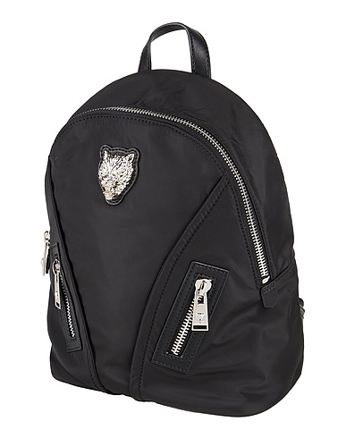 PLEIN SPORT Rucksacks Black 80% Polyester, 20% Polyurethane