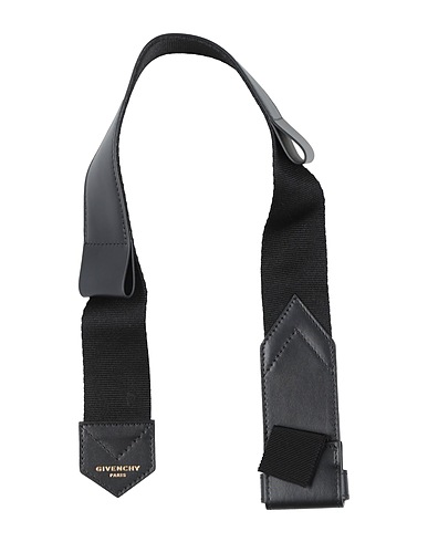 GIVENCHY Bag accessories & charms Black Textile fibers, Leather