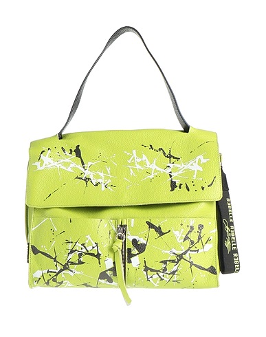 RƎBELLE Handbag BY GEORGETTE POLIZZI Green Leather