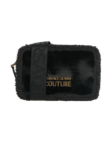 VERSACE JEANS COUTURE Across-body bag Black 100% Polyurethane, Polyester