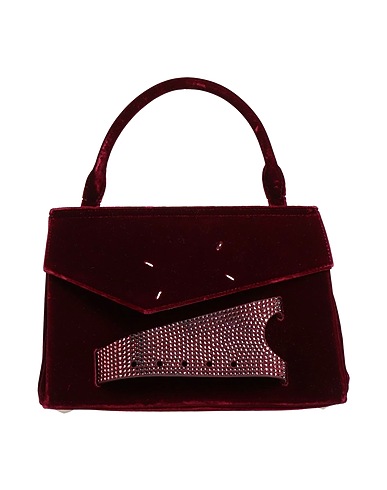 MAISON MARGIELA Handbag Burgundy Textile fibres
