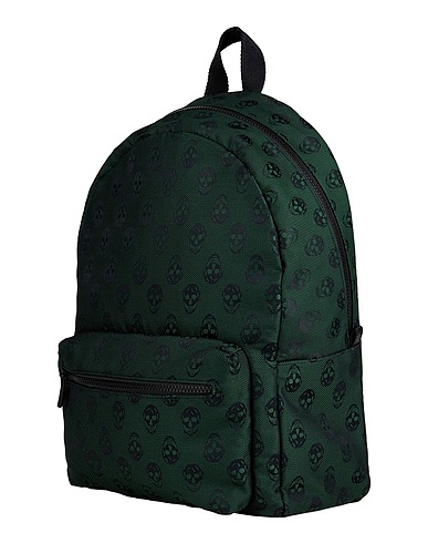 MCQUEEN Rucksacks Dark green Textile fibres