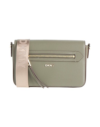 DKNY Cross-body bags Sage green 100% Cow leather