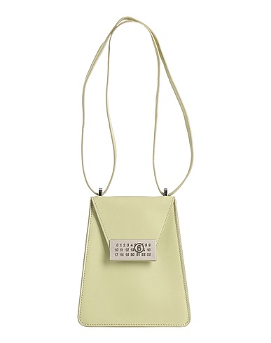 MM6 MAISON MARGIELA Shoulder bag Light green 100% Cow leather
