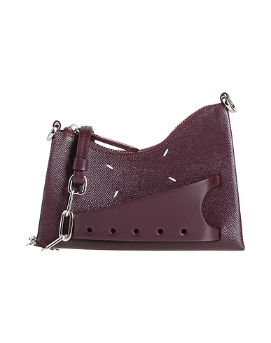 MAISON MARGIELA Cross-body bags Burgundy 100% Cow leather