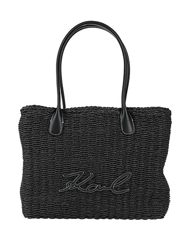 KARL LAGERFELD Handbag Charcoal 100% Paper, Polyurethane