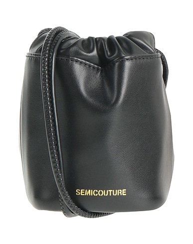SEMICOUTURE Cross-body bags Black 55% Polyester, 45% Polyurea