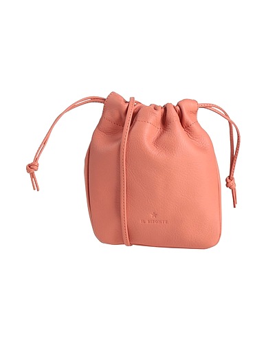 IL BISONTE Cross-body bags Salmon pink Leather