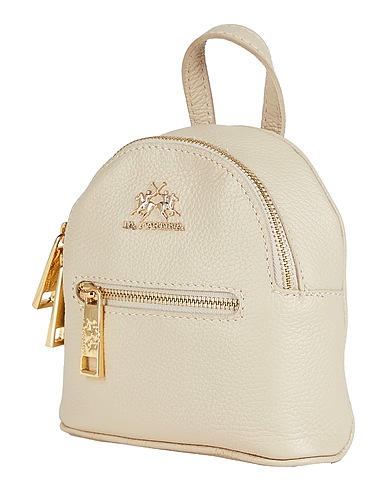 LA MARTINA Zaini Beige 100% Pelle di vitello