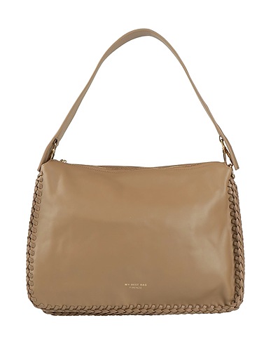 MY-BEST BAG Borsa a mano Tortora 100% Pelle di bovino