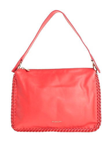 MY-BEST BAG Handbag Red 100% Cow leather