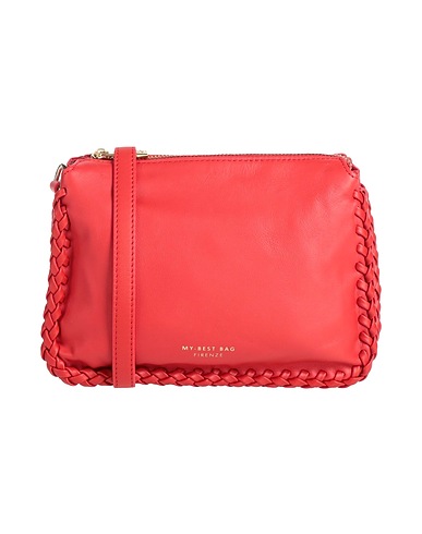 MY-BEST BAG Cross-body bags Red 100% Cow leather