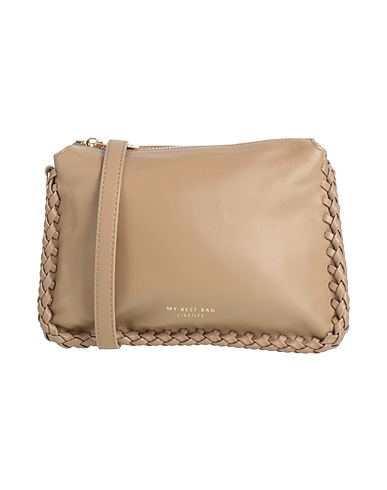 MY-BEST BAG Cross-body bags Beige 100% Cow leather