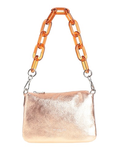 MY-BEST BAG Handbag Rose gold 100% Leather