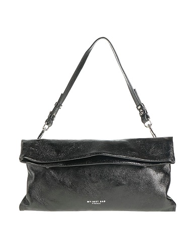 MY-BEST BAG Handtasche Schwarz Leder