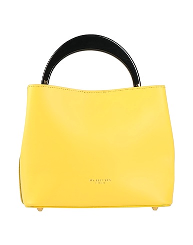 MY-BEST BAG Handbag Yellow Leather