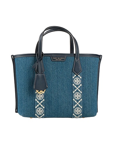 TORY BURCH Handbag Blue Textile fibres