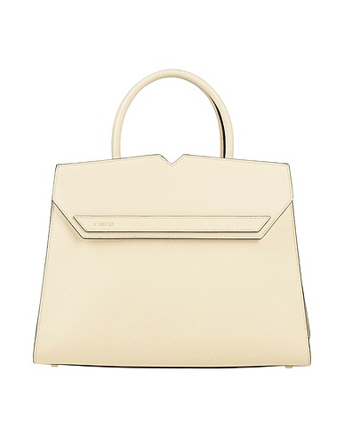 VALEXTRA Handtasche Elfenbein 100% Kalbsleder