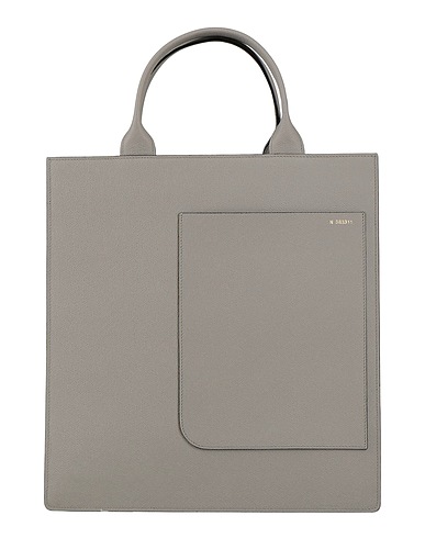 VALEXTRA Handbag Grey 100% Calfskin