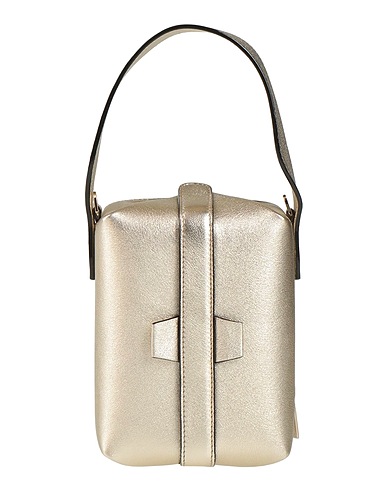 VALEXTRA Handbag Platinum 100% Calfskin