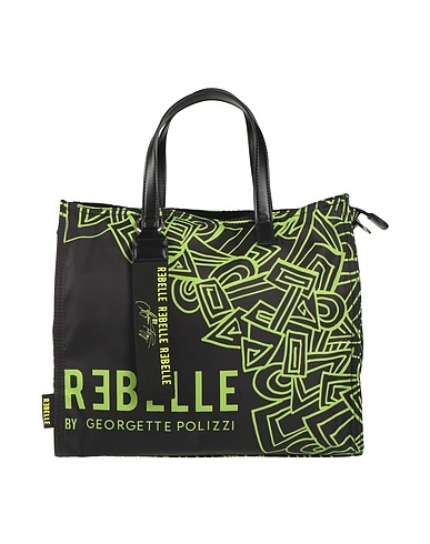 RƎBELLE Borsa a mano BY GEORGETTE POLIZZI Nero 100% Nylon