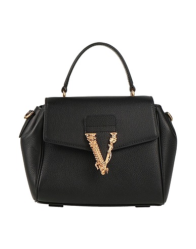 VERSACE Handbag Black 100% Calfskin