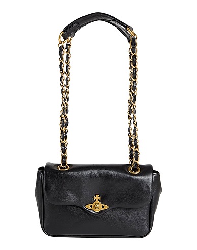 VIVIENNE WESTWOOD Shoulder bag Black 100% Cow leather
