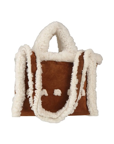 MARNI Handbag Brown Shearling