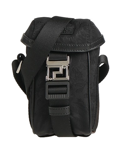 VERSACE Across-body bag Black 100% Polyamide