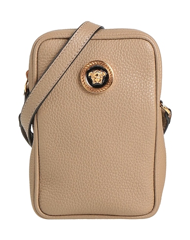 VERSACE Across-body bag Khaki 100% Calf hair