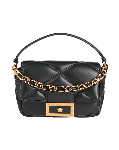 VERSACE Τσάντα χειρός Μαύρο 100% Δέρμα μοσχαριού