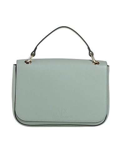 ARMANI EXCHANGE Borsa a mano Verde salvia 100% Poliuretano, Poliestere
