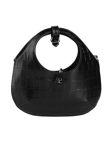 COURRÈGES Handbag Black 100% Cowhide
