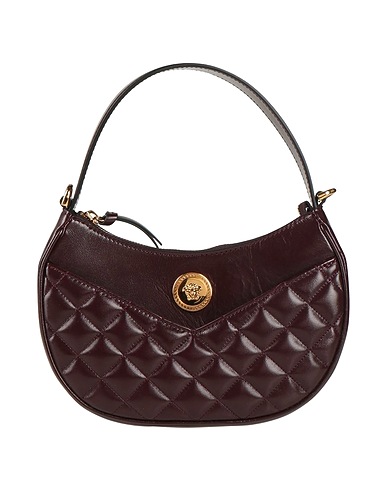 VERSACE Handbag Burgundy 100% Calfskin