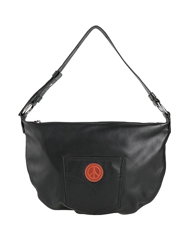 MOSCHINO JEANS Handbag Black 100% Leather