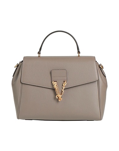 VERSACE Handbag Taupe Leather