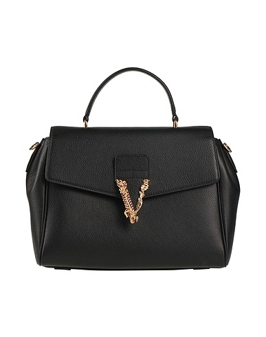 VERSACE Handbag Black Leather