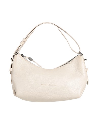 BRUNELLO CUCINELLI Handbag Leather, Textile fibres, Brass