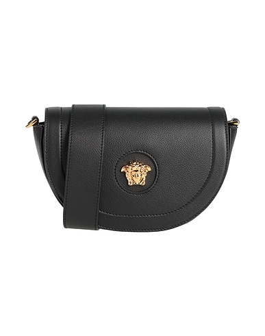 VERSACE Across-body bag Black 100% Calfskin