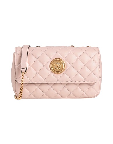 VERSACE Cross-body bags Pink 100% Lambskin