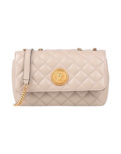 VERSACE Cross-body bags Taupe 100% Lambskin