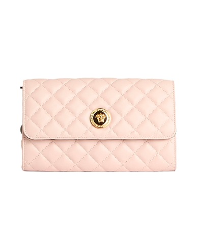 VERSACE Handbag Light pink 100% Lambskin
