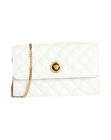 VERSACE Handbag White 100% Lambskin