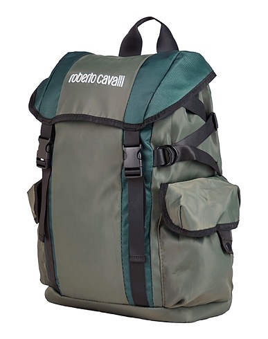 ROBERTO CAVALLI Backpacks Military green 100% Polyester