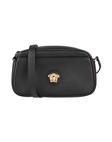 VERSACE Cross-body bags NERO Calfskin
